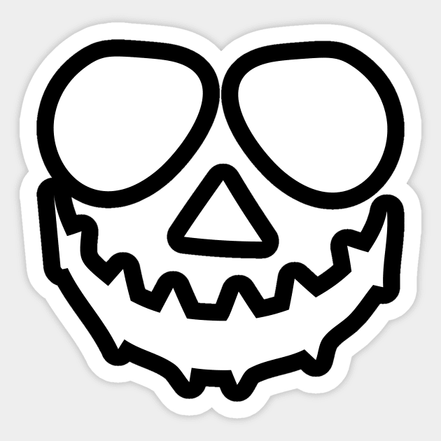 Halloween Face Sticker by JevLavigne
